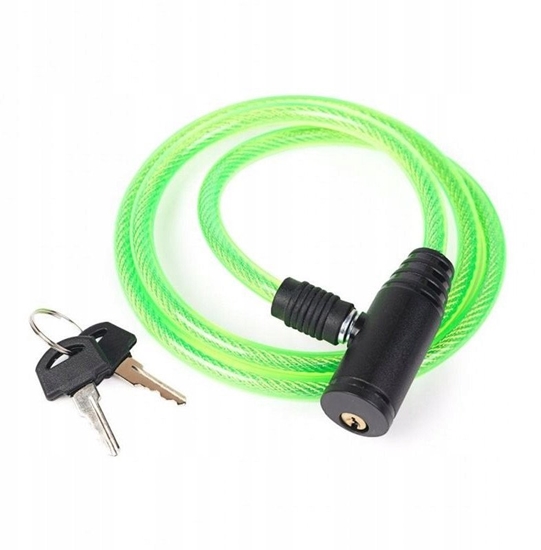 Picture of Linka zabezpieczajca do roweru (rednica 8mm, L-1000mm, 2 klucze)