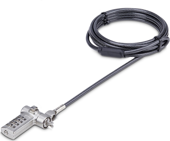 Picture of Linka zabezpieczajca StarTech UNIVCS-LAPTOP-LOCK zapicie do kabli czarny, srebrny 2 m