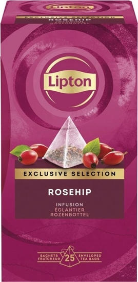 Picture of Lipton Herbata Exclusive Selection o smaku dzikiej róy, piramidki, 25 kopert