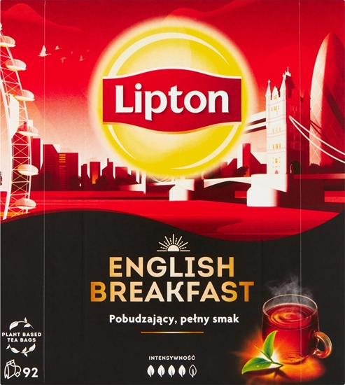 Picture of Lipton Herbata LIPTON czarna, English Breakfast, 92 torebki