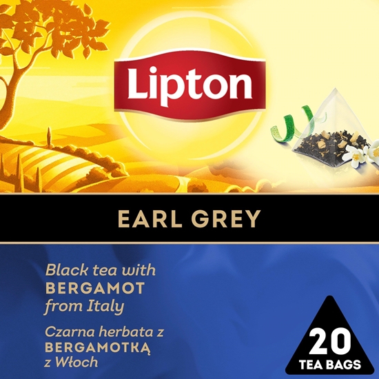 Picture of Lipton Herbata LIPTON, piramidki, czarna, Earl Grey, 20 torebek