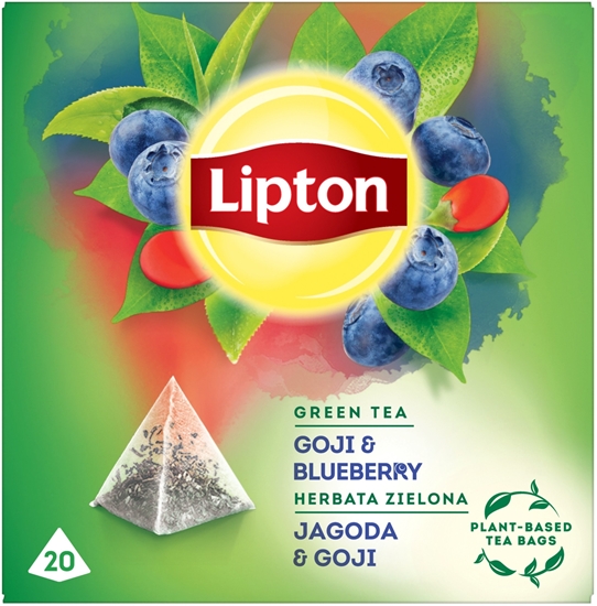 Picture of Lipton Herbata zielona Jagoda & Goji 20 piramidek