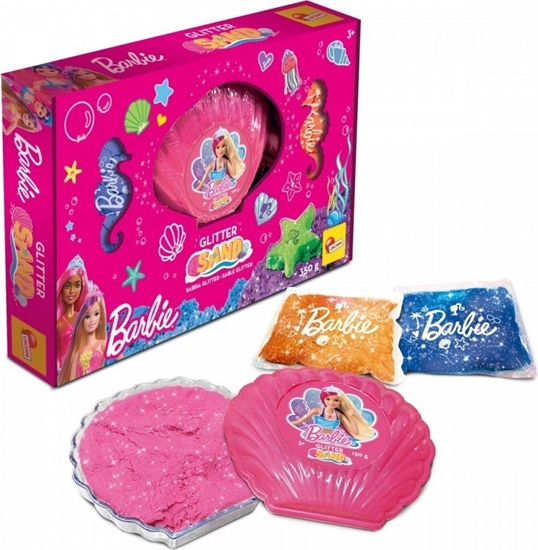 Picture of Lisciani LISCIANI BARBIE ZESTAW Z BROKATOWYM PIASKIEM