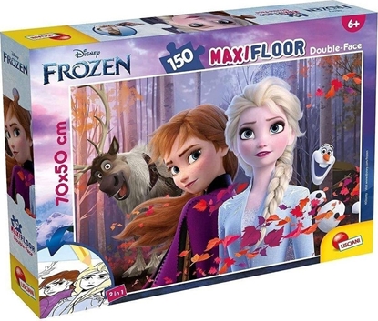 Изображение Lisciani LISCIANI DISNEY PUZZLE DWUSTRONNE MAXI PODOGOWE 150 EL. KRAINA LODU