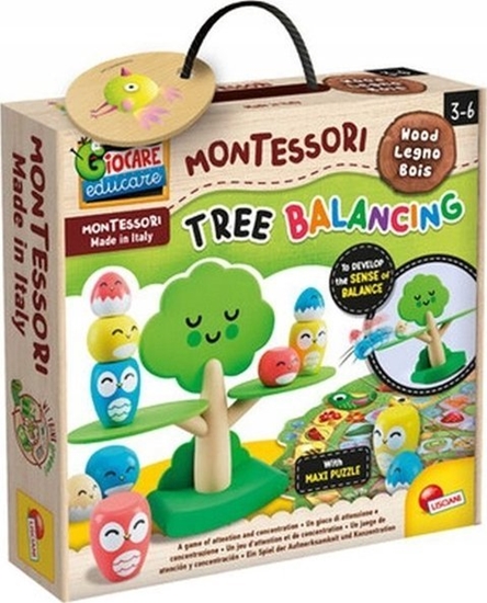 Picture of Lisciani MONTESSORI BABY WOOD drzewo równowagi