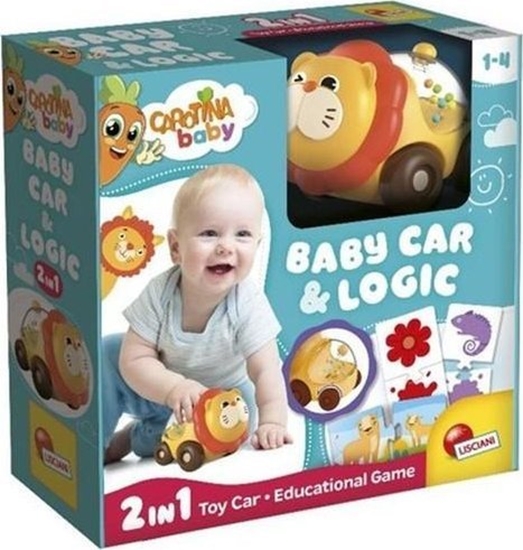 Picture of Lisciani Samochodzik lew i gra logiczna - Carotina Baby