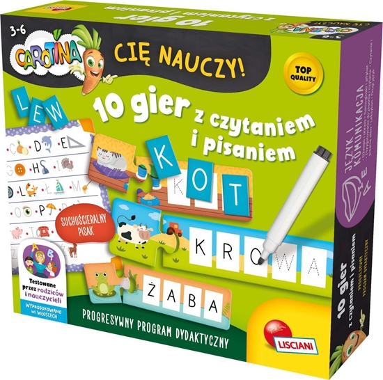 Picture of Lisciani Zestaw Carotina - 10 gier z czytaniem i pisaniem