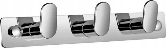 Picture of Listwa  3 haczyki fasolki / chrom