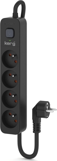 Picture of Listwa zasilajca Art Listwa zasilajca Kerg M02515 4 gniazd 5m czarny