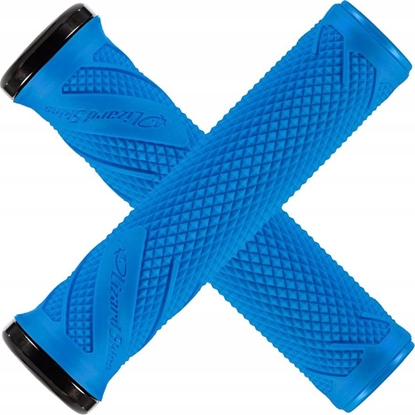 Picture of Lizard Skins Chwyty kierownicy LIZARDSKINS Single-Clamp Lock-On WASATCH deja blue (NEW 2024)