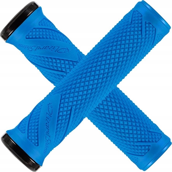 Picture of Lizard Skins Chwyty kierownicy LIZARDSKINS Single-Clamp Lock-On WASATCH deja blue (NEW 2024)