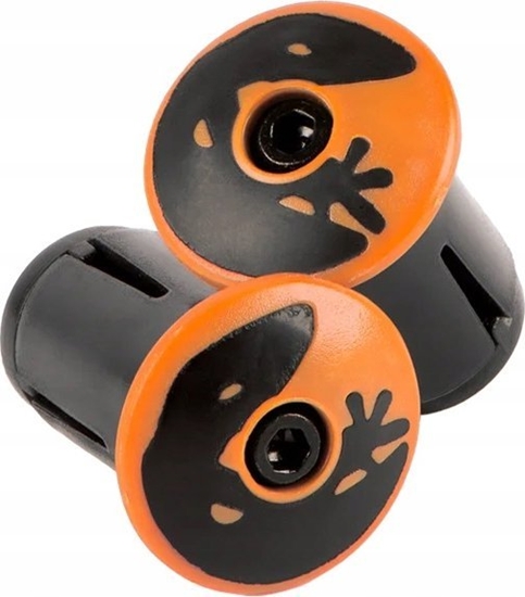 Picture of Lizard Skins Korki do kierownicy LIZARDSKINS Road Bar End Plugs - Tangerine Orange para (NEW)