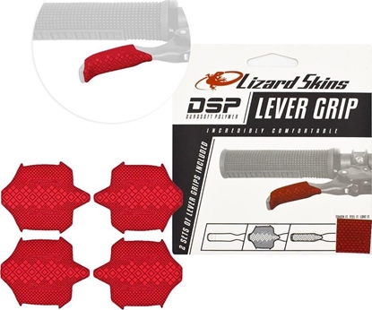 Picture of Lizard Skins LIZARDSKINS DSP Lever Grip - Crimson Red 0.5 mm (2 zestawy po 2 szt.) (NEW 2023)
