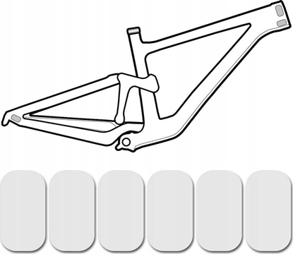 Attēls no Lizard Skins Osona na ram LIZARDSKINS CLEAR Protective Frame Wrap - Cable Rub Kit przezroczysta poysk (NEW)
