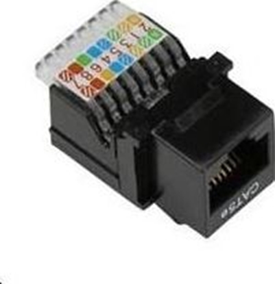 Picture of Lynx CS Keystone Cat5E, UTP (KEY-UTPZ-C5E-BK)