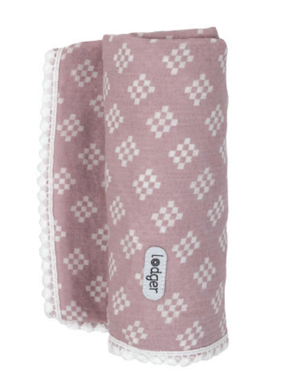 Picture of Lodger Swaddle Tribe Diaper Muslin Cotton 120x120 cm Pink