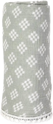 Attēls no Lodger Swaddle Tribe Muslin cotton diaper 120x120 cm Warm Green SWT 080