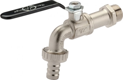 Attēls no Lodveida krāns ar snīpīti 1/2" GF