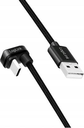 Изображение Kabel USB LogiLink USB-A - USB-C 3 m Czarny (CU0195)