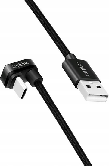 Изображение Kabel USB LogiLink USB-A - USB-C 3 m Czarny (CU0195)