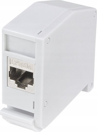 Picture of Logilink Hutschienenadapter m.Cat.6A-Kupplung,2xRJ45-Buchse