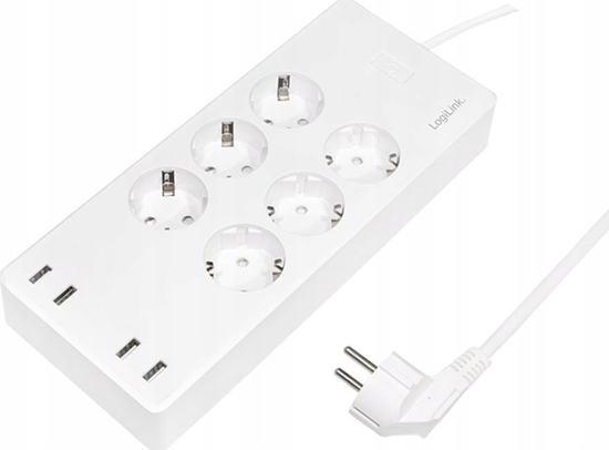 Picture of LogiLink LogiLink 6 gniazd Wi-Fi smart 1.8m biaa