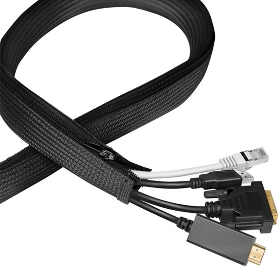 Picture of LogiLink LogiLink Kabelschlauch 0,3 mm m. Reißverschluss 5 m schwarz