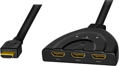 Изображение Logilink Switch HDMI,3-port,bidirekt(1x3/3x1),4K/30Hz,CEC
