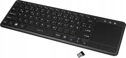 Изображение Klawiatura + mysz LogiLink LogiLink Tastatur Wireless mit Touchpad, 2,4 GHz, schwarz