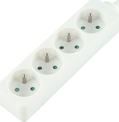 Изображение LOGON LPS055 rozgaziacz 1,5 m 4 x gniazdo sieciowe Biay