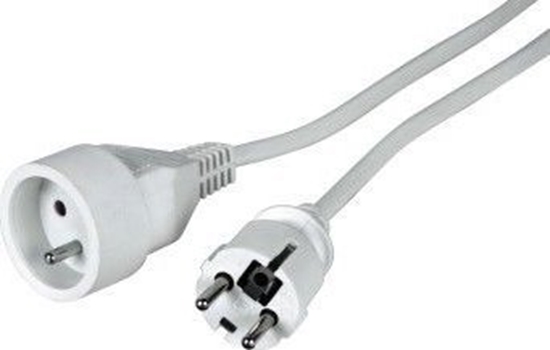 Изображение LOGON PSPC03W kabel zasilajce Biay 3 m Wtyczka zasilajca typu F