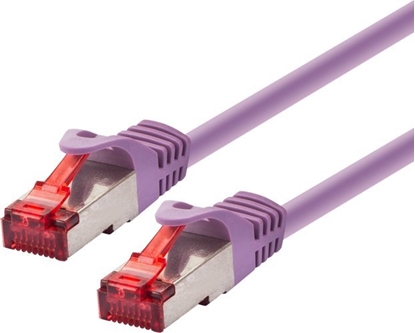 Attēls no LOGON TCR66SS050V kabel sieciowy Fioletowy 5 m Cat6 S/FTP (S-STP)