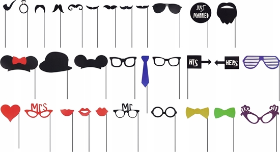 Picture of LoveInstant Zestaw 31 rekwizytów do fotobudki (SB8416)