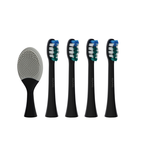 Picture of Lovio LVTB124BK-HS SonicProtect PRO Toothbrush Heads Soft Black
