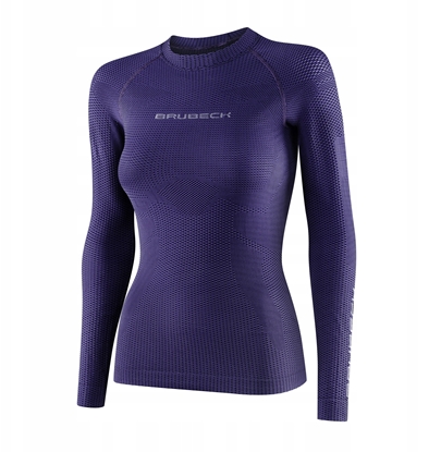 Изображение LS1594W Koszulka damska 3D PRO z dugim rkawem fioletowy L