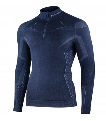 Attēls no LS1610M Bluza mska z krótkim ekspresem EXTREME MERINO granatowy M