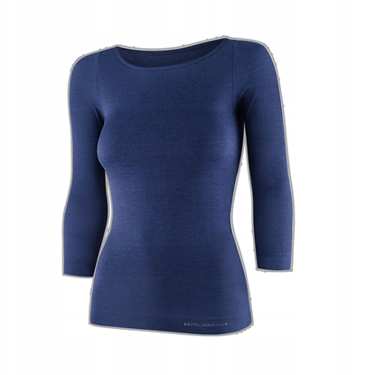 Picture of LS1628W Koszulka damska z rkawem 3/4 COMFORT MERINO granatowy S