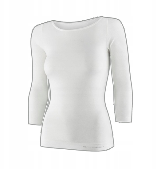 Picture of LS1628W Koszulka damska z rkawem 3/4 COMFORT MERINO kremowy S