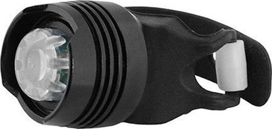 Изображение LTC LTC Lampka rowerowa przednia LED 1W z opask silikonow, czarna.