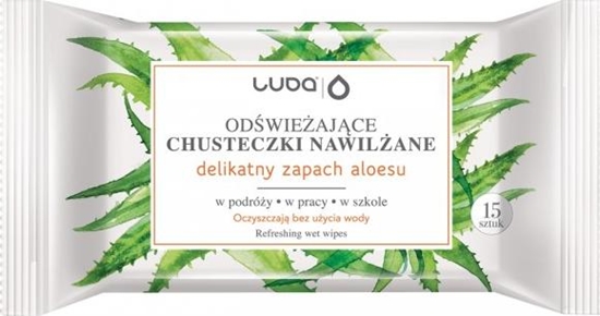 Изображение Luba Odwieajce chusteczki nawilane Aloes 15szt