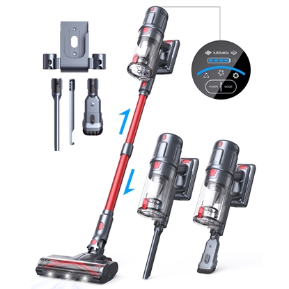 Picture of Lubluelu L7 Pro Bezvadu Putekļsūcējs 33KPa 140AW LED Kontrole Pašstāvošs Melns