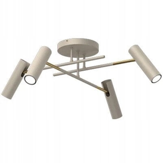 Picture of Luminex Axion 278 plafon lampa sufitowa 4x8W GU10 beowy/zoty