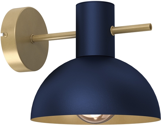 Picture of Kinkiet Luminex Estate 4375 kinkiet lampa cienna 1x15W E27 niebieski/zoty