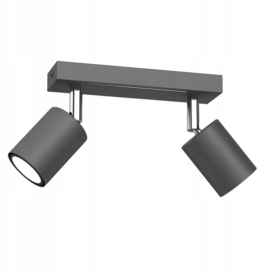 Picture of Luminex Striper 4464 listwa plafon lampa sufitowa 2x8W GU10 szary/chrom