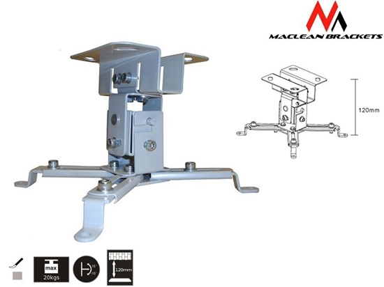 Изображение Maclean Ceiling Projector Bracket 12cm 20kg MC-582