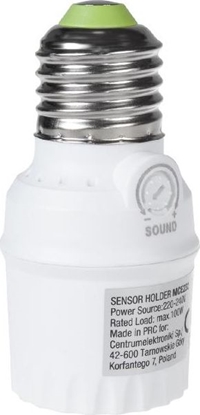 Изображение Maclean Oprawa arówki E27 Maclean MCE232 z czujnikiem dzwiku max 100W zakres 30dB - 90dB