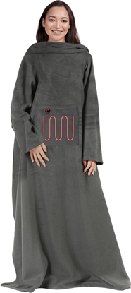 Изображение Mad Monkey 2000051 koc elektryczny Elektrycznie ogrzewany kocyk Szary Polar