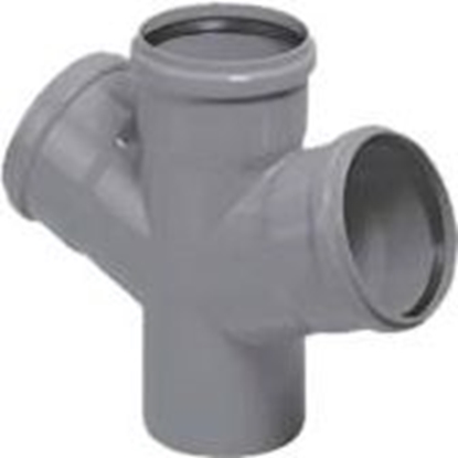 Attēls no Magnaplast Czwórnik 67° kanalizacji wewntrznej HTDA 50mm (11400)