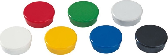 Picture of Magnet Dahle, rund, 38 mm, assorteret, pakke a 10 stk.