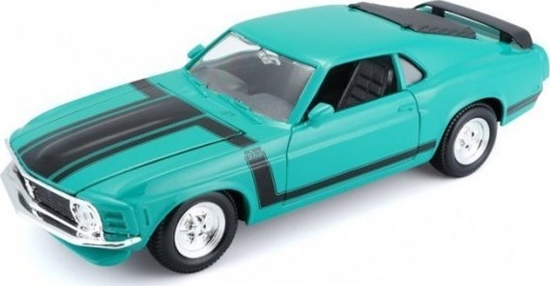 Picture of Maisto MAISTO 31943-70 Ford Mustang Boss 302 1970 zielony samochód 1:24